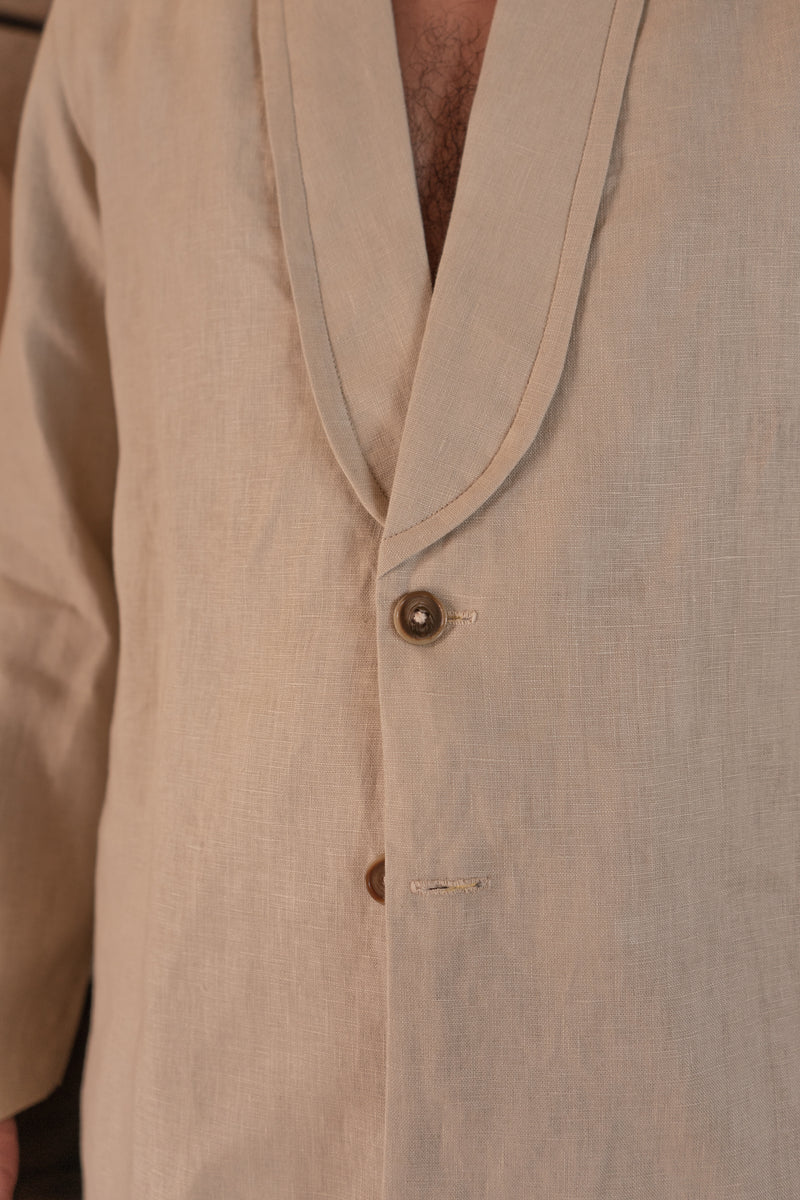Two Button Linen Suit Coat